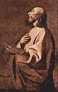 Francisco de Zurbaran Probable self portrait of Francisco Zurbaran as Saint Luke, oil painting